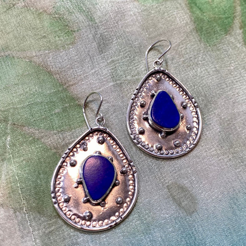 Farangis Silver Lapis Earrings
