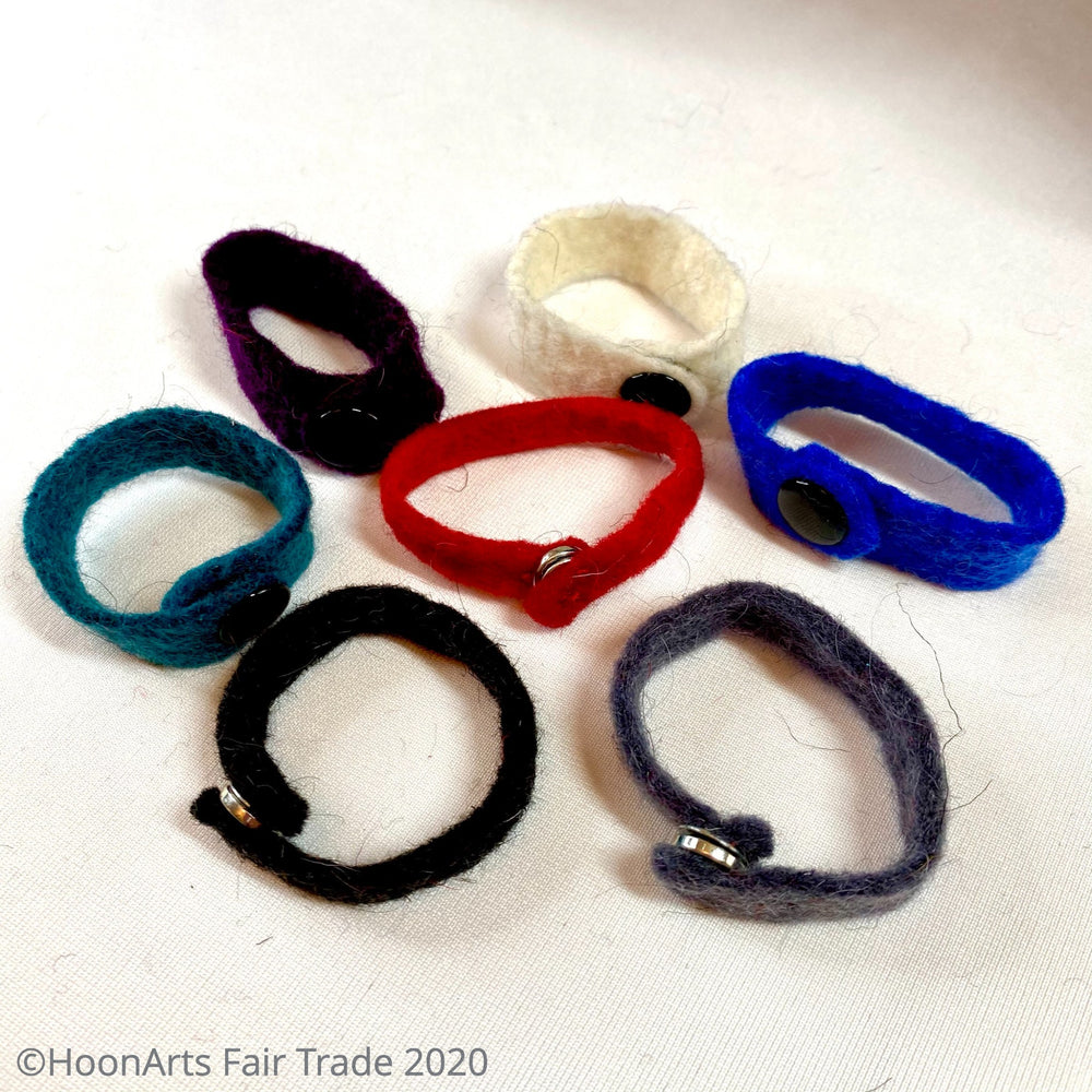 Felted Scarf Ties Handmade in Kyrgyzstan - multiple colors