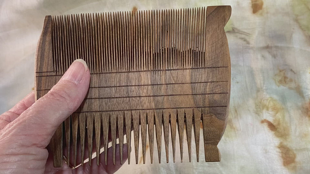 Video Showing Large Exact Size Replica of Ancient Egyptian 2-Sided Comb