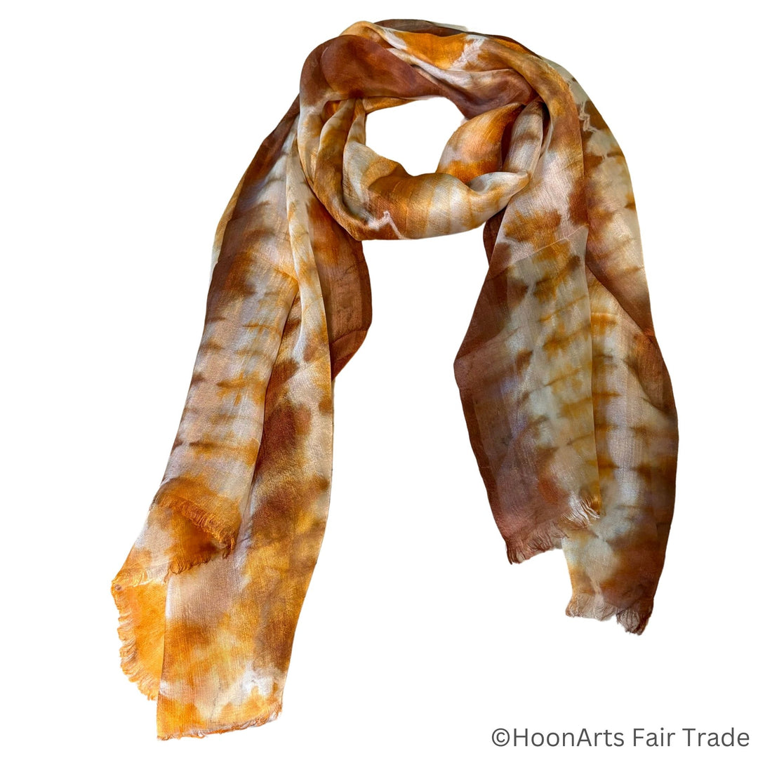 Handcrafted silk scarf reflecting the rich heritage of Uzbek craftsmanship