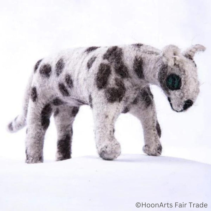 Felt Snow Leopard - Stuffed Animal - Fair Trade