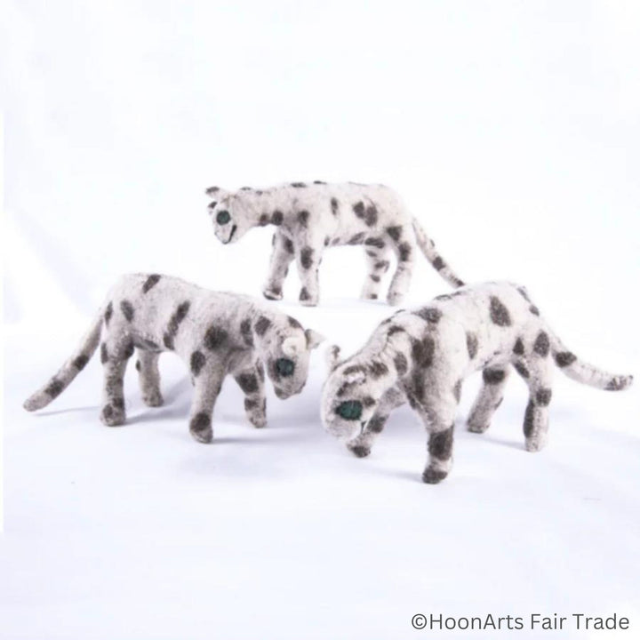Felt Snow Leopard - Stuffed Animal Collection