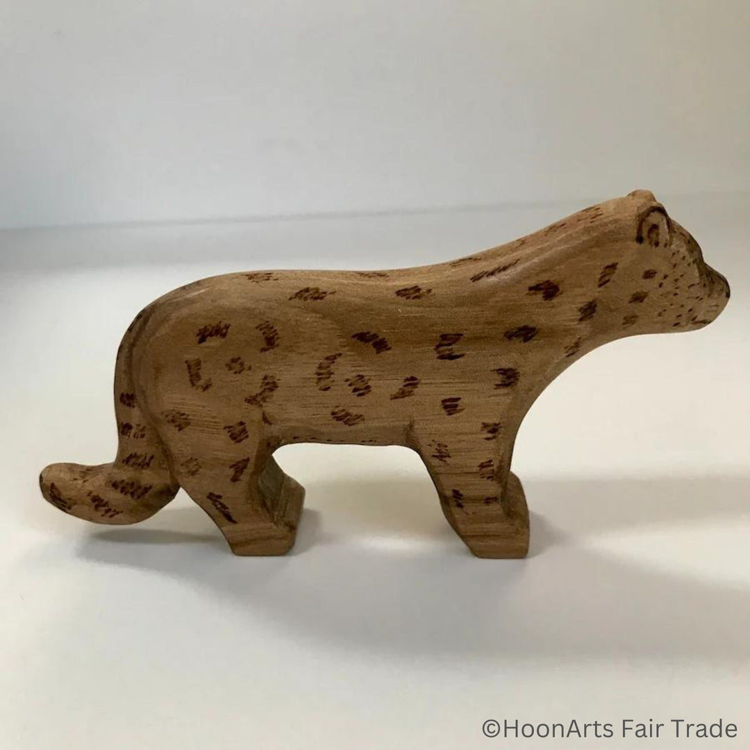 Hand Carved Miniature Snow Leopard