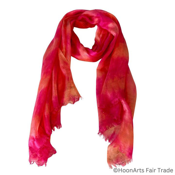 Fair Trade silk scarf offering a blend of style and ethical craftsmanship