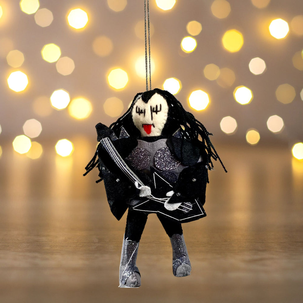 Gene Simmons Ornament Christmas Lights Background
