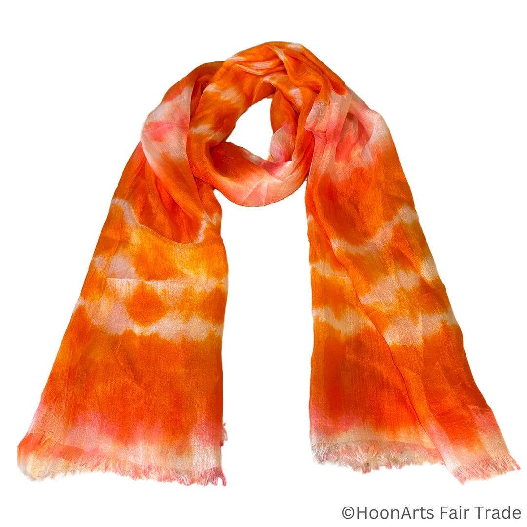 Lightweight silk scarf perfect for summer accessorizing