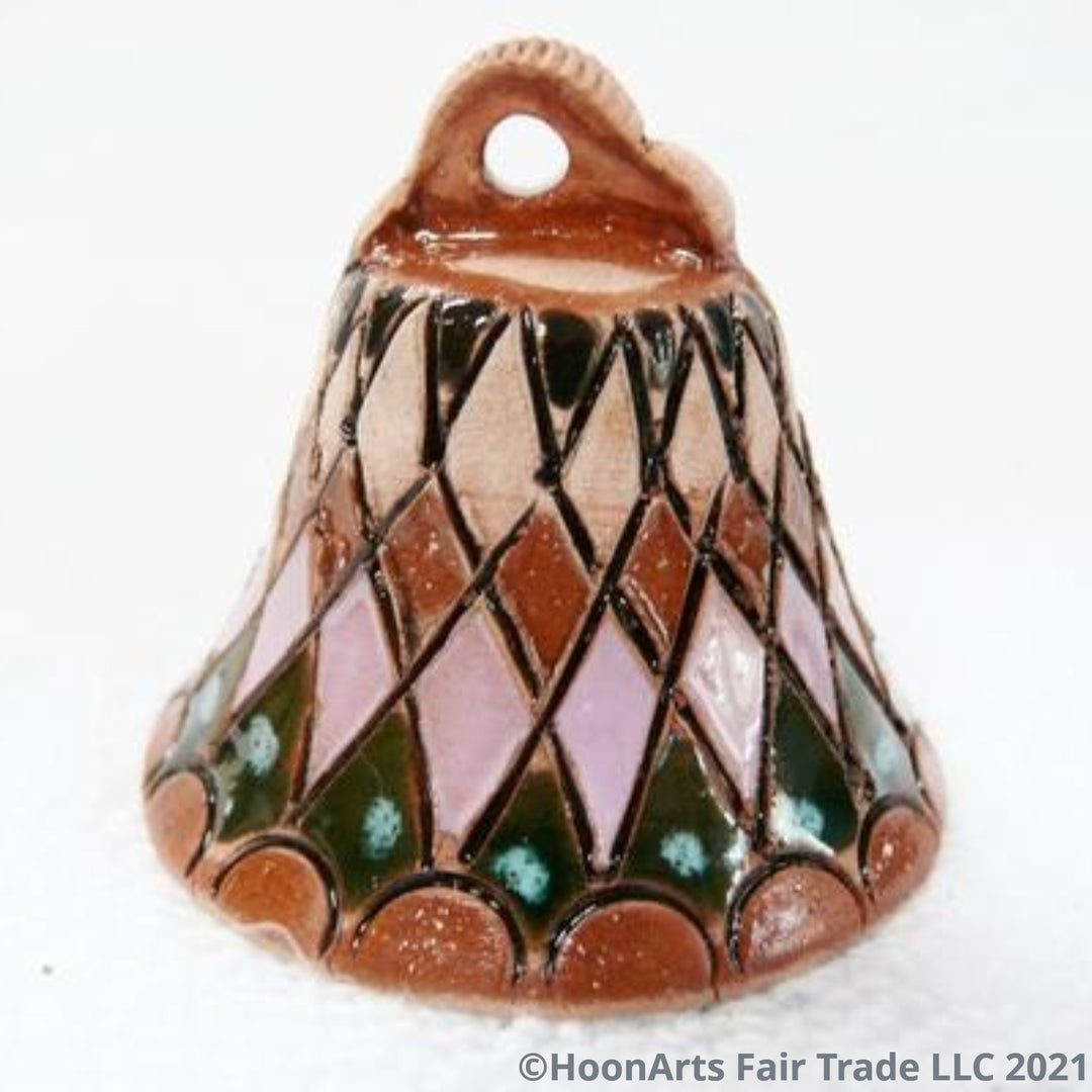 Ceramic Bell Ornament - Fair Trade - HoonArts - 2