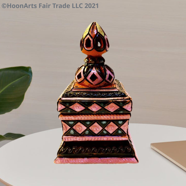 Ceramic Box (Square) - Fair Trade - HoonArts - 1