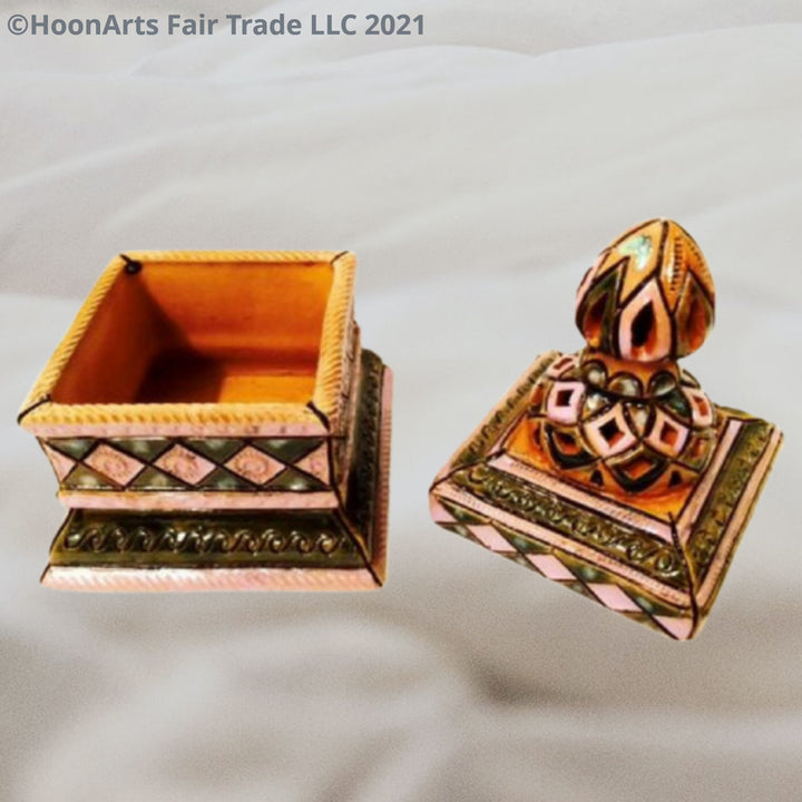 Ceramic Box (Square) - Fair Trade - HoonArts - 2