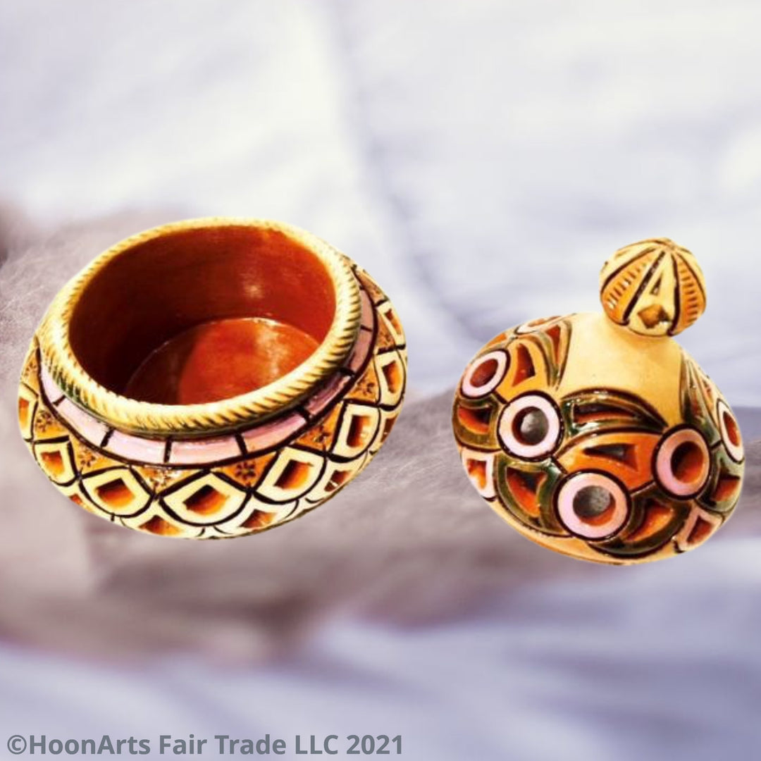 Ceramic Sugar Bowl - Short - Fair Trade - HoonArts - 2