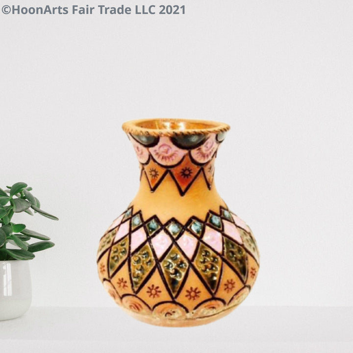 Ceramic Vase Drum "Tablakcha" - Fair Trade - HoonArts - 1