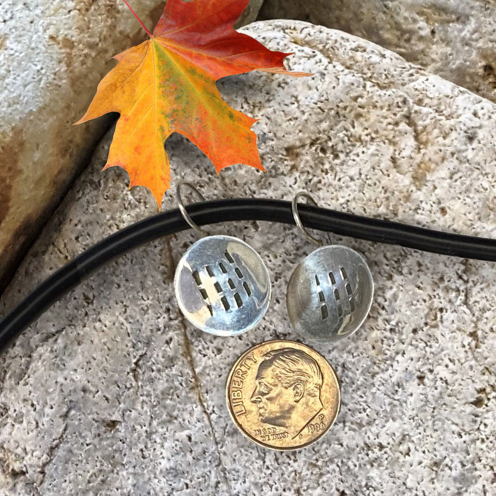 Earring size compared to coin