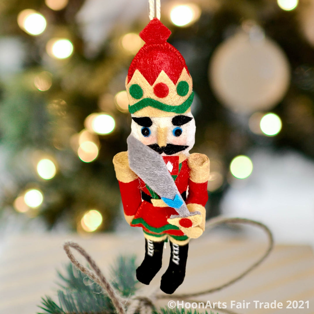 Nutcracker Kyrgyz Handmade Felt Ornament-Fair Trade | HoonArts 