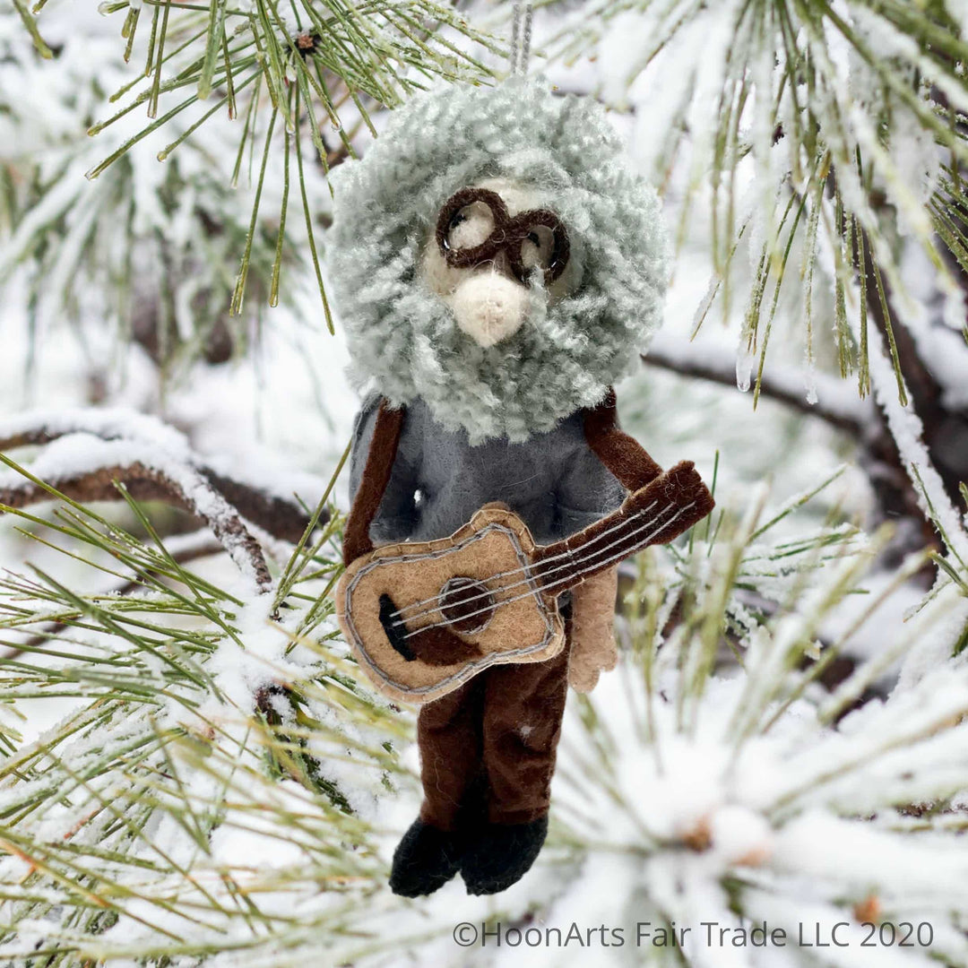 Felted Ornament Jerry Garcia from Kyrgyzstan