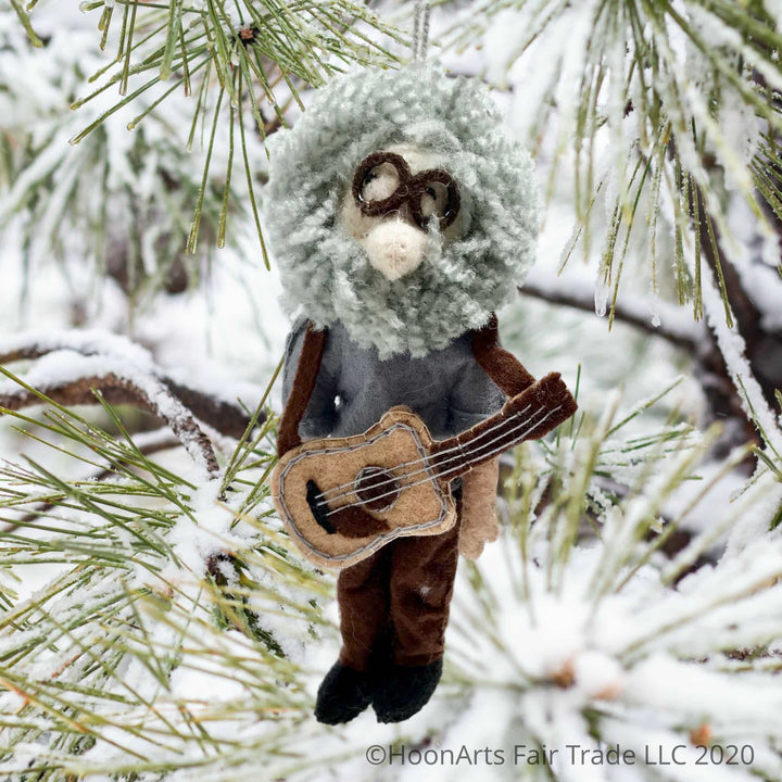 Felted Ornament Jerry Garcia from Kyrgyzstan