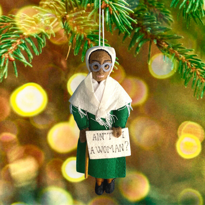 Sojourner Truth Handmade Felted Christmas Ornament