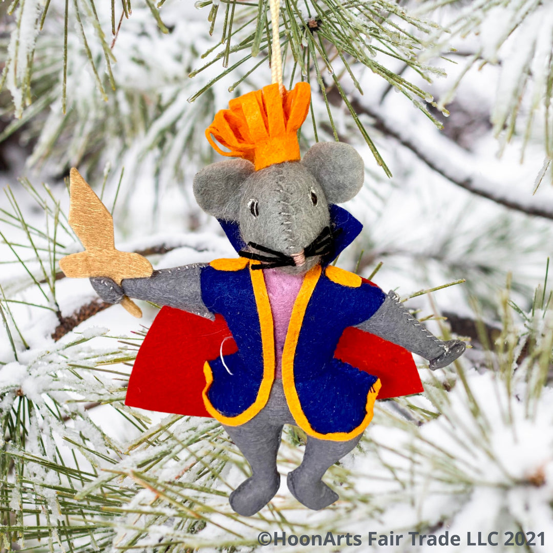 Rat King from the Nutcracker Handmade Felt Christmas Ornament- Fair Trade | HoonArts