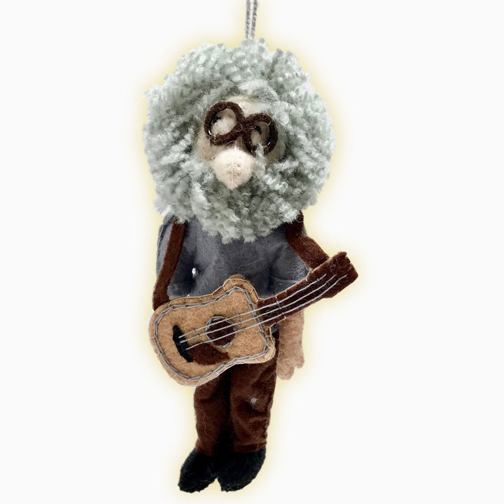 Jerry Garcia-Felted Handmade Ornament from Krygyzstan