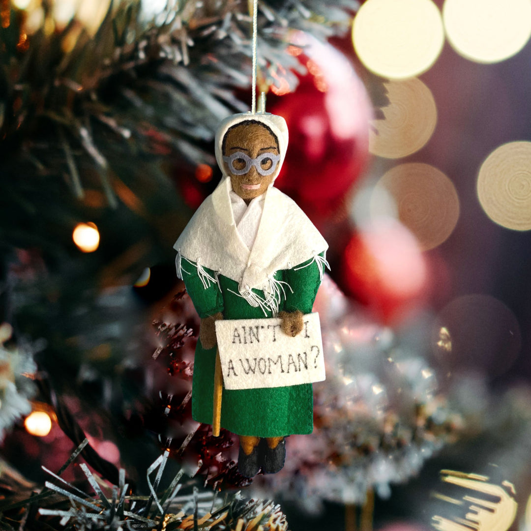 Handmade Character Felted Ornament Sojourner Truth