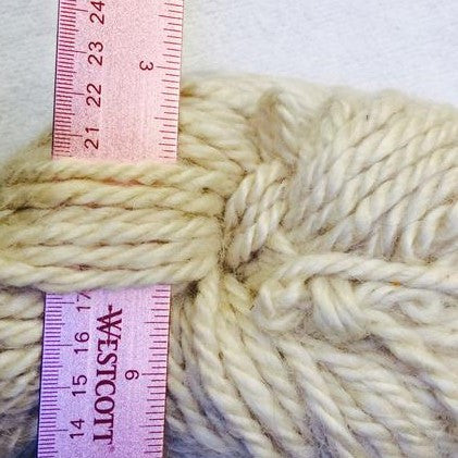 Hand Spun Mohair Yarn - Natural White - HoonArts - 3